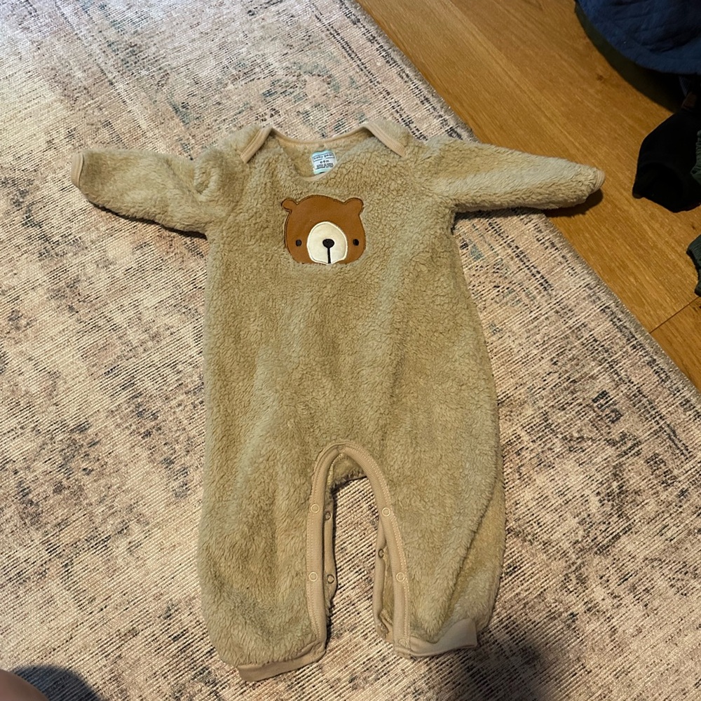 One piece fleece suit